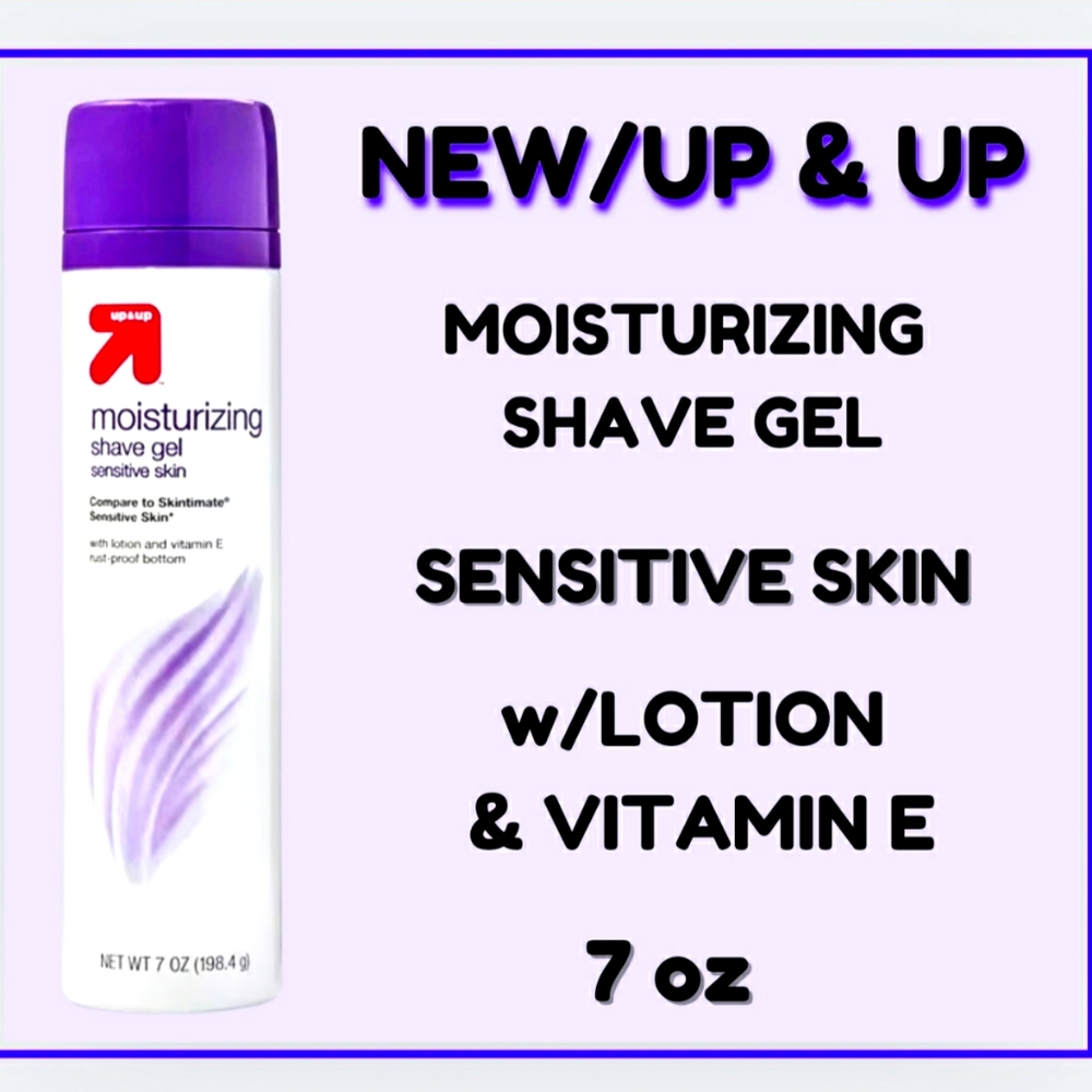 🌈SHAVE GEL/SENSITIVE/NEW/UP & UP 7oz